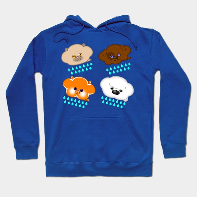 Raining Cats and Dogs Hoodie by Eriklectric